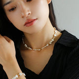 Golden Fusion Baroque Pearl Bracelet - floysun