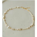 Golden Fusion Baroque Pearl Necklace - floysun