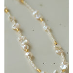 Golden Fusion Baroque Pearl Necklace - floysun