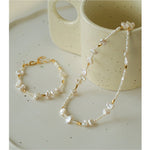 Golden Fusion Baroque Pearl Necklace - floysun