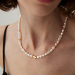 Golden Pearl Symphony Necklace - floysun