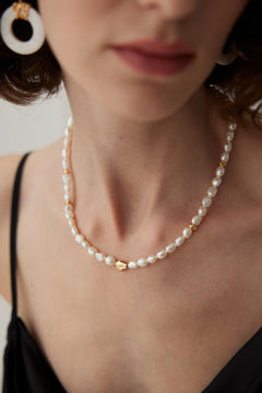 Golden Pearl Symphony Necklace - floysun