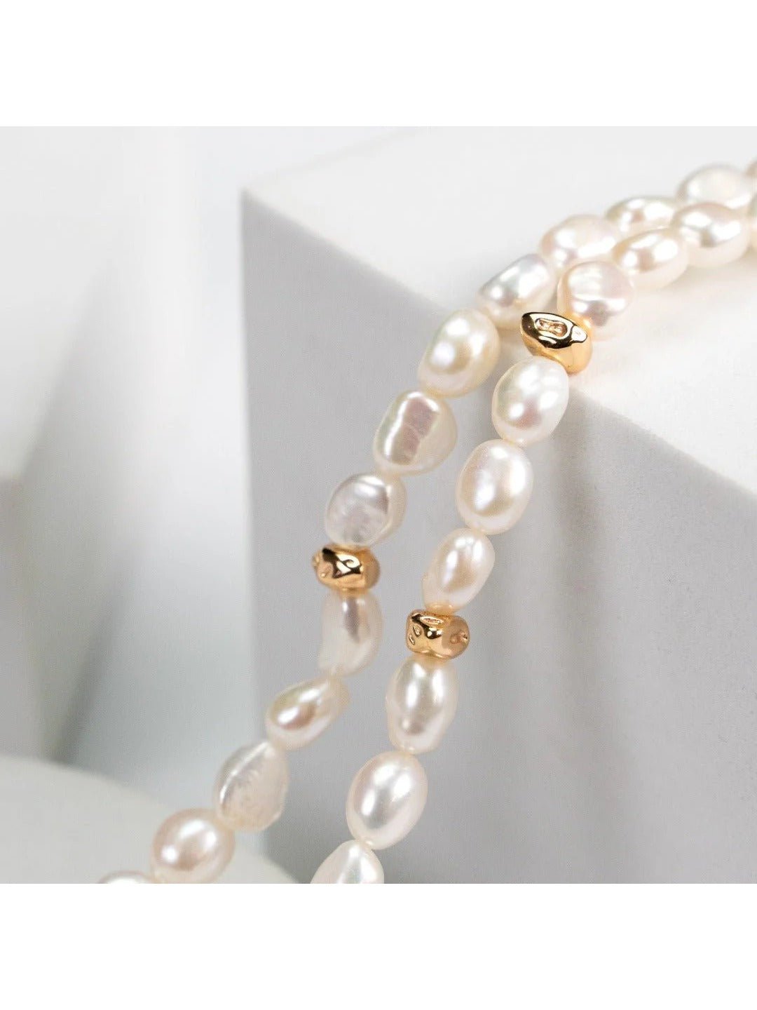 Golden Pearl Symphony Necklace - floysun