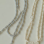 Gradient Artificial Pearls Beaded Necklace Sweater Chain - floysun