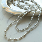 Gradient Artificial Pearls Beaded Necklace Sweater Chain - floysun