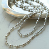 Gradient Artificial Pearls Beaded Necklace Sweater Chain - floysun