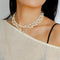 Gradient Artificial Pearls Beaded Necklace Sweater Chain - floysun