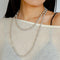 Gradient Artificial Pearls Beaded Necklace Sweater Chain - floysun