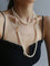 Gradient Pearl Long OT Clasp Necklace Sweater Necklace - floysun