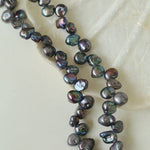 Gray Purple Fantasy Petals Freshwater Pearls Necklace - floysun