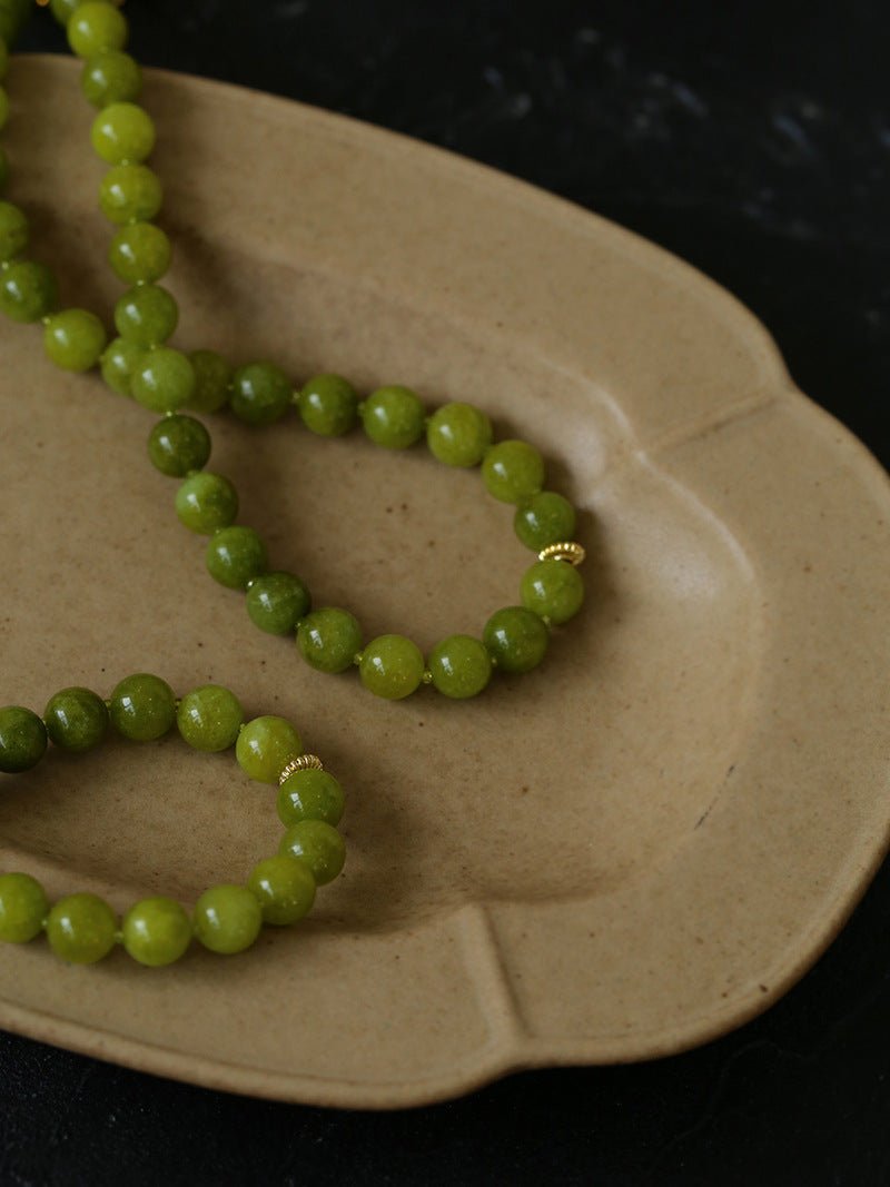 Green Grape Stone Beaded Bracelet - floysun