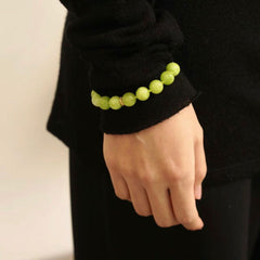 Green Grape Stone Beaded Bracelet - floysun