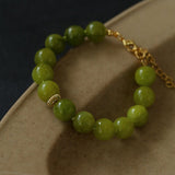 Green Grape Stone Beaded Bracelet - floysun