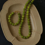 Green Grape Stone Beaded Bracelet - floysun