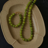 Green Grape Stone Beaded Bracelet - floysun