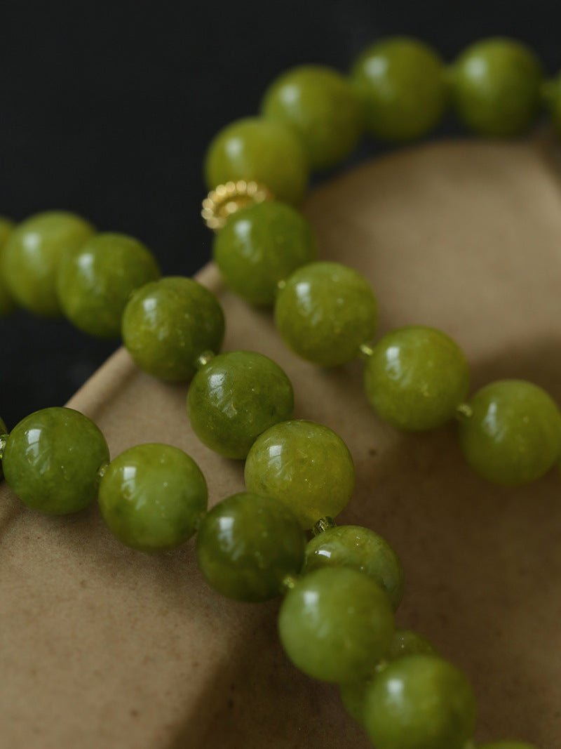 Green Grape Stone Beaded Bracelet - floysun