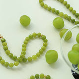 Green Grape Stone Beaded Necklace - floysun