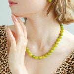 Green Grape Stone Drop Earrings - floysun