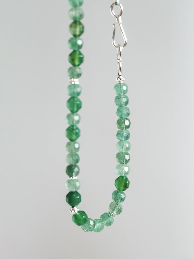 Green Jadeite Multi-Element Beaded Necklace - floysun