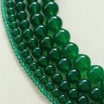 Green Onyx Beaded Necklaces 3mm/6mm/8mm/10mm/12mm - floysun