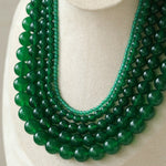 Green Onyx Beaded Necklaces 3mm/6mm/8mm/10mm/12mm - floysun