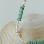 Green Shell Baroque Pearl Necklace - floysun