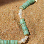 Green Shell Baroque Pearl Necklace - floysun