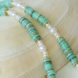 Green Shell Baroque Pearl Necklace - floysun