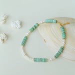 Green Shell Baroque Pearl Necklace - floysun