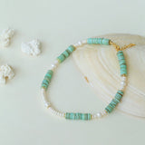 Green Shell Baroque Pearl Necklace - floysun