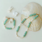 Green Shell Baroque Pearl Necklace - floysun