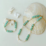 Green Shell Baroque Pearl Necklace - floysun