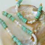 Green Shell Baroque Pearl Necklace - floysun