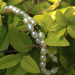 Green Stone Shaped Pearl Necklace - floysun