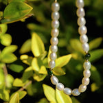 Green Stone Shaped Pearl Necklace - floysun