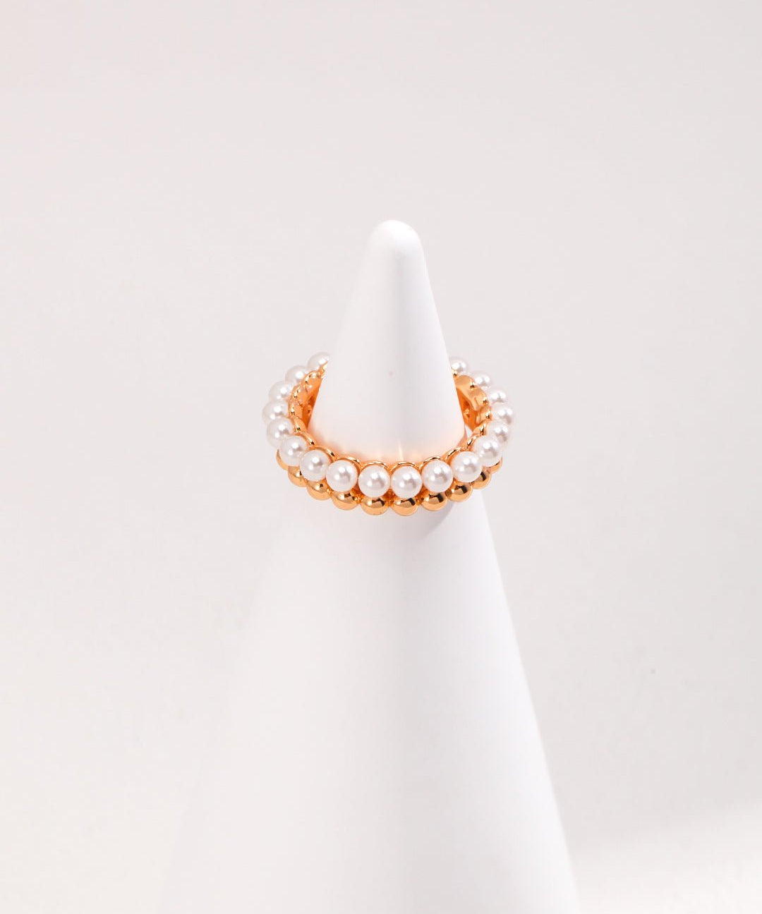 Half - Pearl Half - Silver Ring - floysun