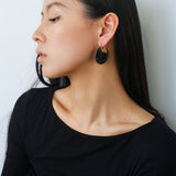 Handcrafted Twisted Leather Hoop Earrings - floysun