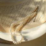 Handcrafted Woven Minimalist Lace Pearl Necklace - floysun