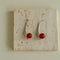 Handmade Gray Agate Red Agate Stone Ear Hook - floysun