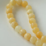 Harmonious Gemstone Necklace Yellow Jade 10mm - floysun