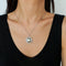 Hollow Sea Mapei Pearl Pendant Sterling Silver Necklace - floysun