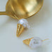 Ice Cream Baroque Pearl Earrings - floysun