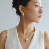 Ice Cream Baroque Pearl Earrings - floysun