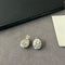 Intricate Design Starry Egg - Shaped Sterling Silver Stud Earrings - floysun