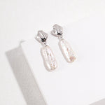 Irregular Baroque Pearls Drop Earrings - floysun