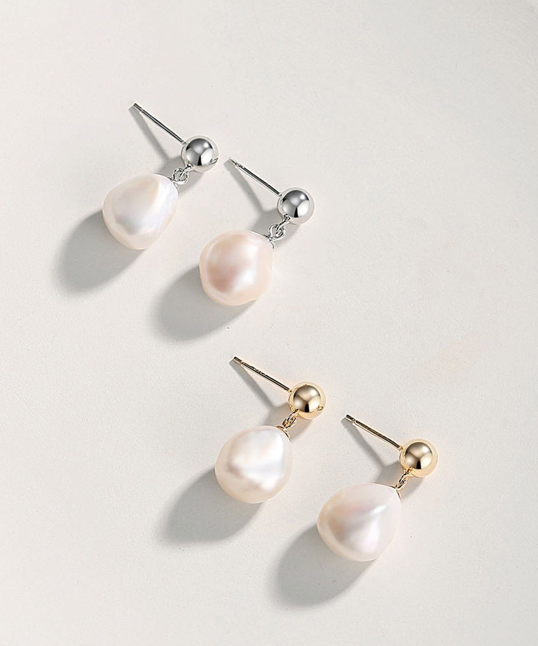 Irregular Baroque Pearls Earrings - floysun