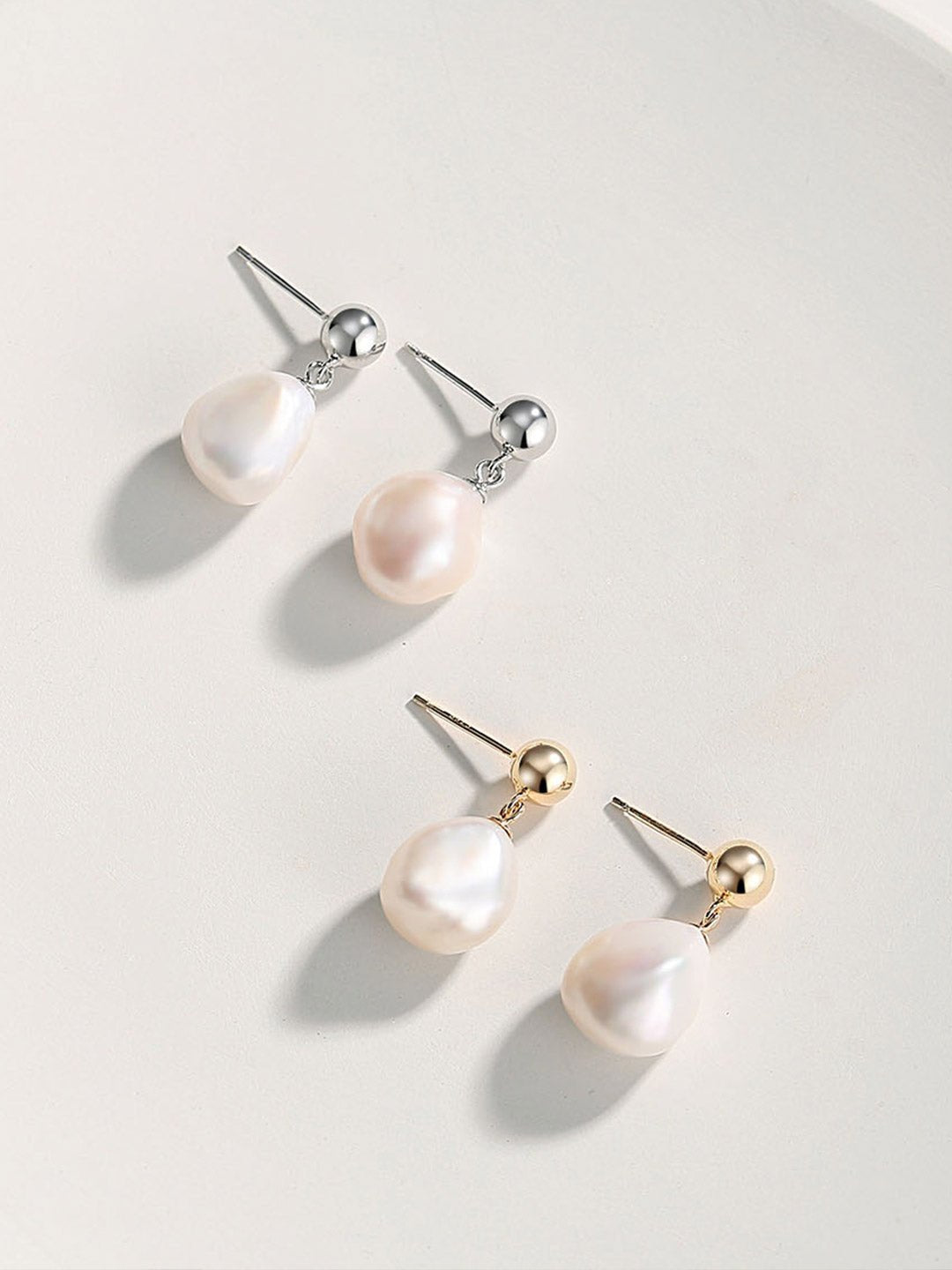 Irregular Baroque Pearls Earrings - floysun