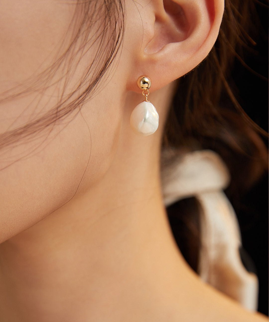 Irregular Baroque Pearls Earrings - floysun