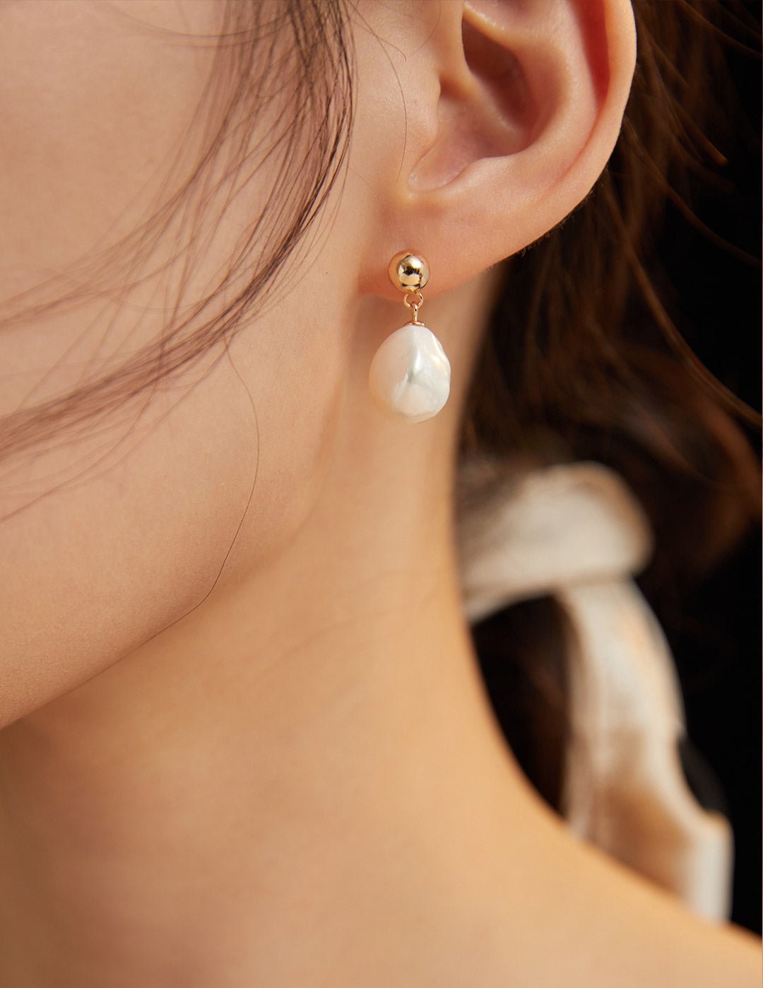 Irregular Baroque Pearls Earrings - floysun