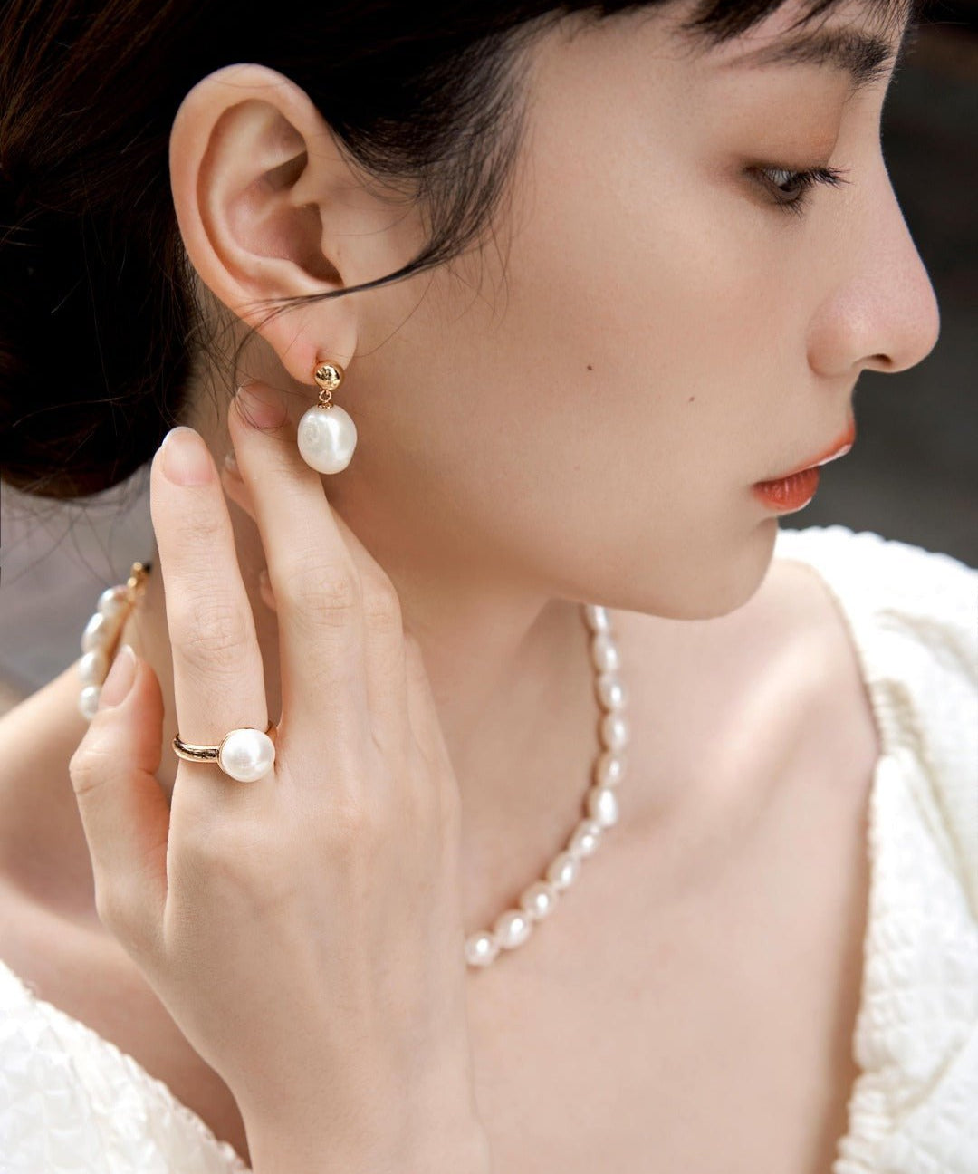 Irregular Baroque Pearls Earrings - floysun